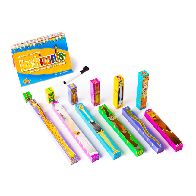 Обучающие игрушки - Обучающий набор Fat Brain toys Inchimals Зверята для счета (F038ML)#3