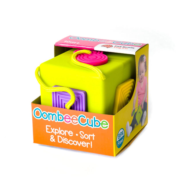 Игрушки для малышей - Сортер Fat Brain toys Oombee Cube (F120ML)#3