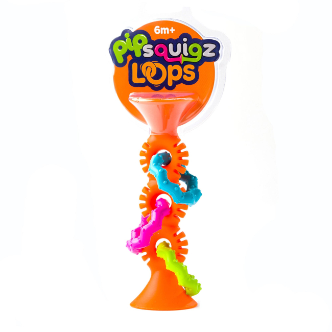 Погремушки, прорезыватели - Прорезыватель Fat Brain toys pip Squigz Loops оранжевый (F165ML)#2