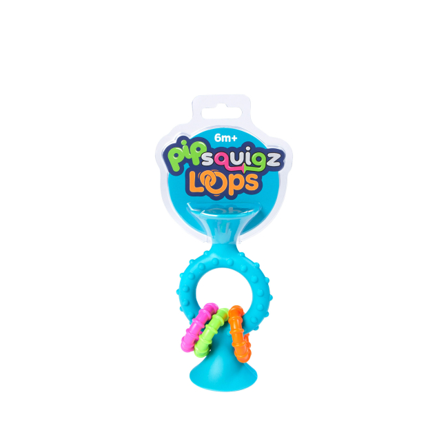 Погремушки, прорезыватели - Прорезыватель Fat Brain toys pipSquigz Loops бирюзовый (F166ML)#2