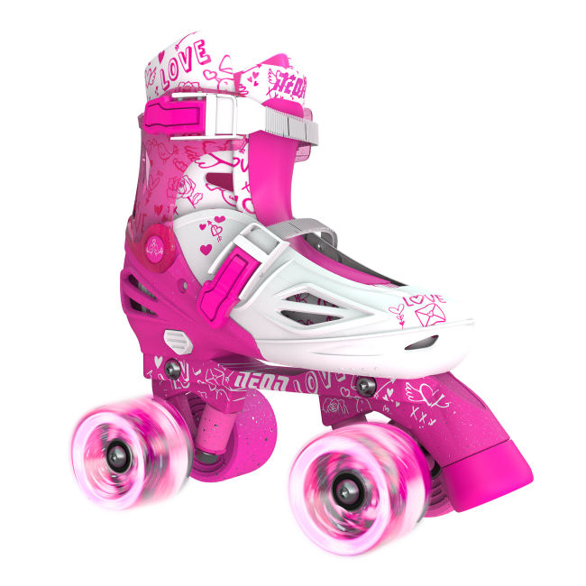 Ролики детские - Роликовые коньки Neon Combo Skate розовые 30-33 (NT09P4)#3