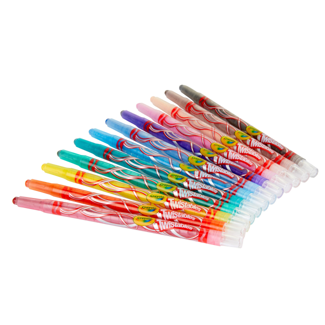 Канцтовари - Набір воскової крейди Crayola Твіст 12 шт (256319.024)#2