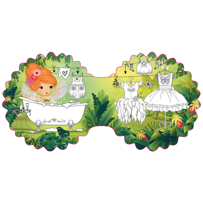 Товари для малювання - Розмальовка Crystal Book Квіткові феї Гербера 54 наліпки (9789669874948)#2