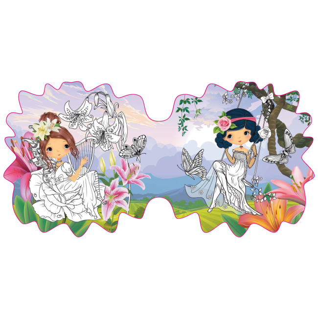 Товари для малювання - Розмальовка Crystal Book Квіткові феї Лілея 60 наліпок (9789669875471)#3