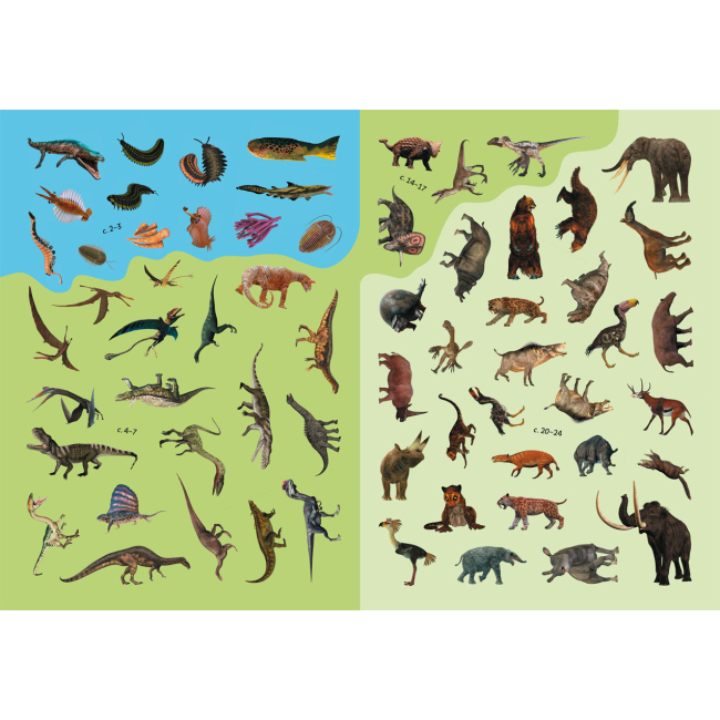 Розмальовки та актівітібуки (2-6 років) - Книжка з наліпками «Динозаври» (9789669871459)#3