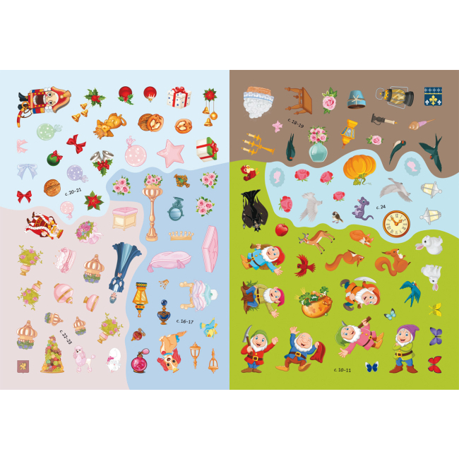 Розмальовки та актівітібуки (2-6 років) - Книжка з наліпками «Казкові принцеси» (9789669872067)#3