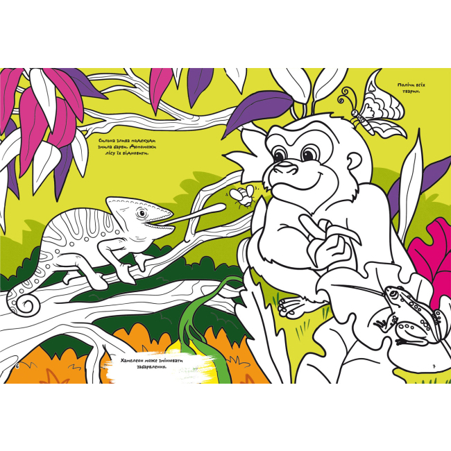 Раскраски и активитибуки (2-6 лет) - Книжка «Перша кольорова розмальовка з розвивальними завданнями. Малюємо тварин» (9789669879103)#2