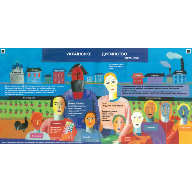 Познавательные книги (4-10 лет) - Книга «Ти і Малевич» О. Садовенко (9789669152978)#2