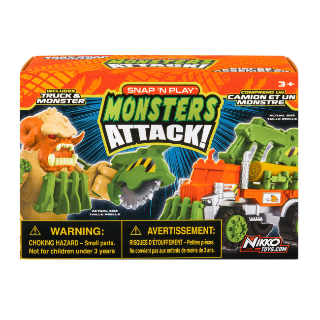 Транспорт і спецтехніка - Ігровий набір Road Rippers Snap'n Play Truck and monster (20304)#3