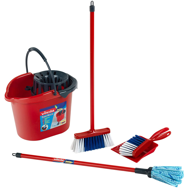 Дитячі кухні та побутова техніка - Ігровий набір Klein Візок для прибирання з пилососом (6742)#2