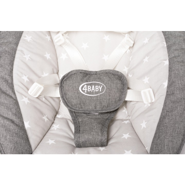 Кресла-качалки - Кресло-качалка 4Baby Grace светло-серая (4GR01)#4