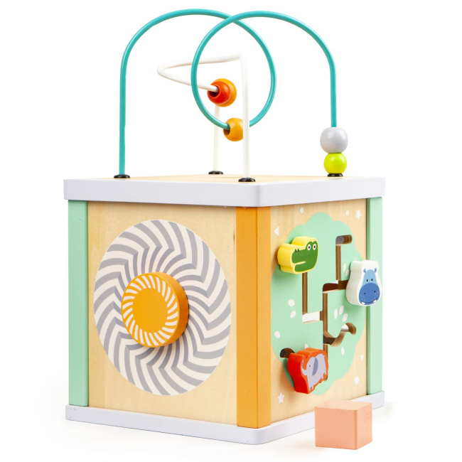 Развивающие игрушки - Деревянный бизикуб Ecotoys (1031)#2