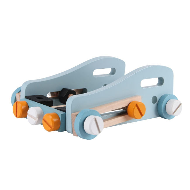 Наборы профессий - Игровой набор Ecotoys Деревянная мастерская с инструментами (1182N)#5