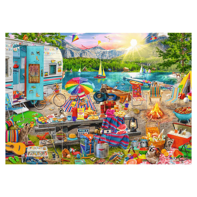 Пазлы - Пазл Trefl Hidden shapes Путешествие в трейлере 1003 элемента (10677)#2