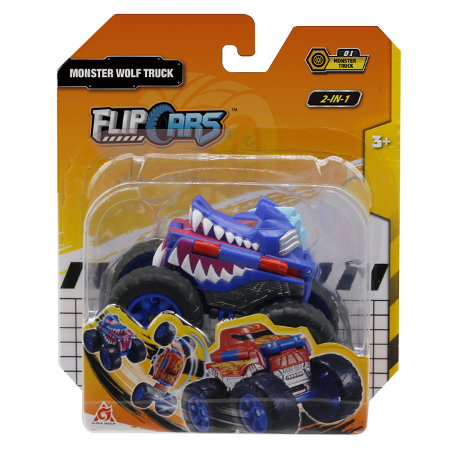 Автомодели - Автомодель Flip Cars Монстр-трак Волк 2 в 1 (EU463875A-01)#3
