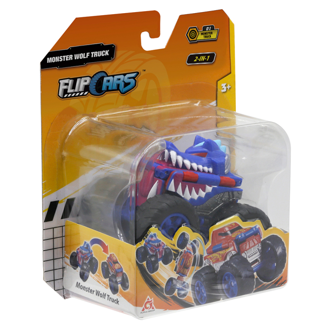 Автомодели - Автомодель Flip Cars Монстр-трак Волк 2 в 1 (EU463875A-01)#4