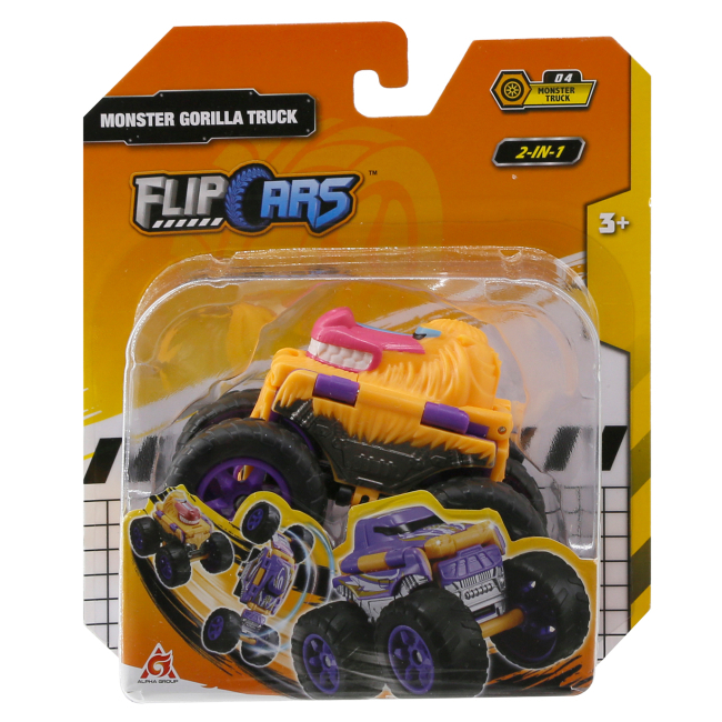 Трансформеры - Машинка-трансформер Flip Cars Монстр-трак Горилла 2 в 1 (EU463875A-04)#3