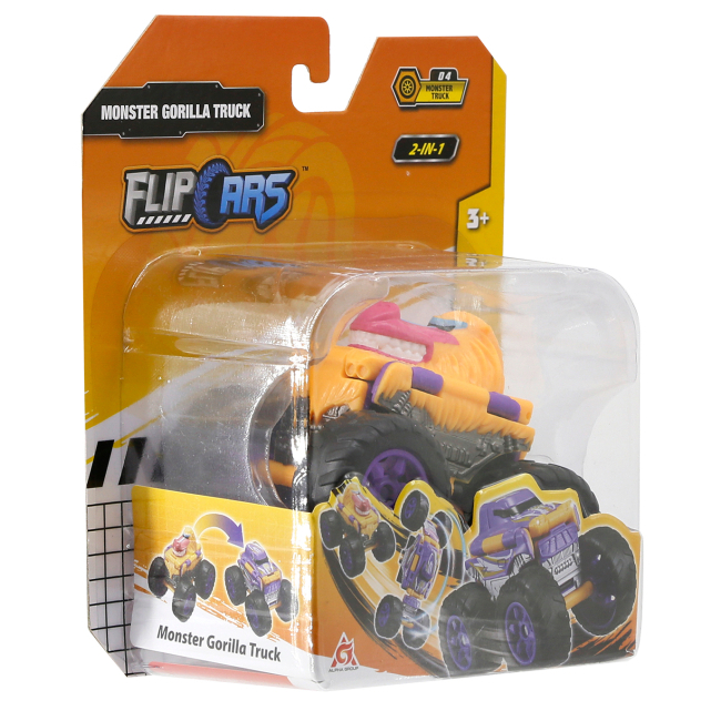 Трансформеры - Машинка-трансформер Flip Cars Монстр-трак Горилла 2 в 1 (EU463875A-04)#4