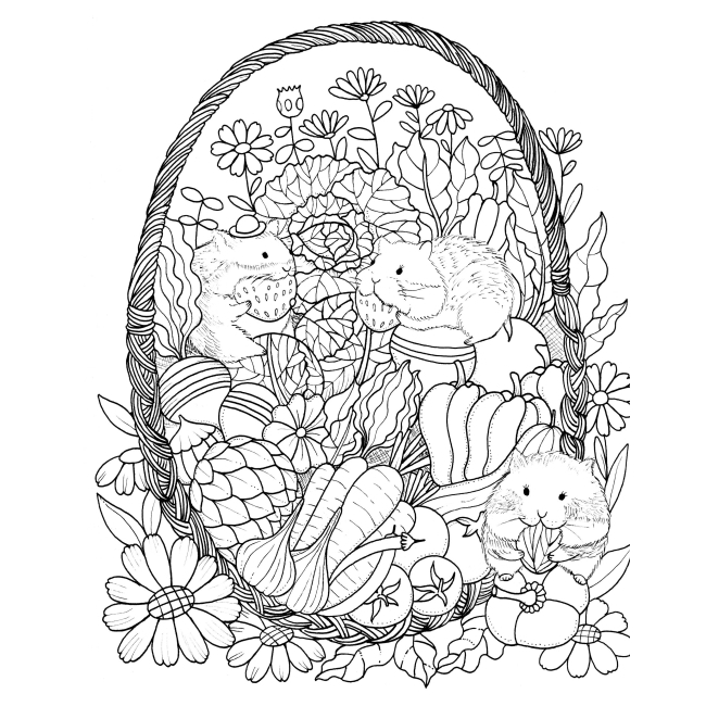 Товары для рисования - Книга-раскраска «Почти миллион гарнюсиков» Лулу Майо (9786177853793)#3