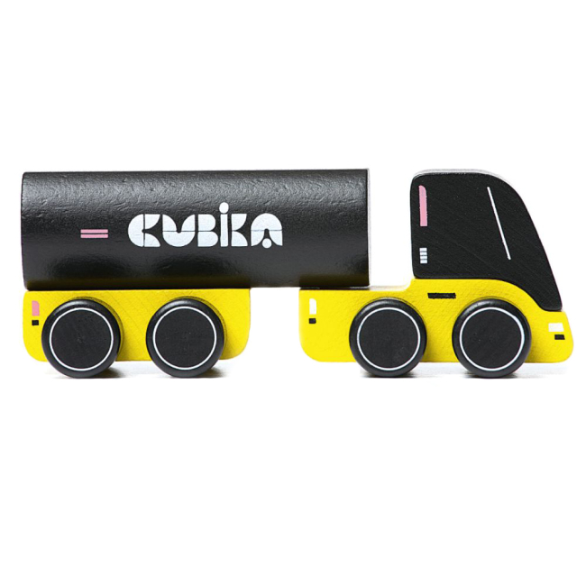 Машинки для малышей - Деревянная машинка Cubika Грузовик 1 (15528) (4823056515528)#2