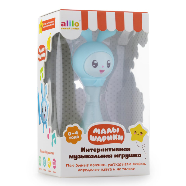 Развивающие игрушки - Интерактивная игрушка Alilo Малышарики Крошик R1 голубой (6954644621883)#4