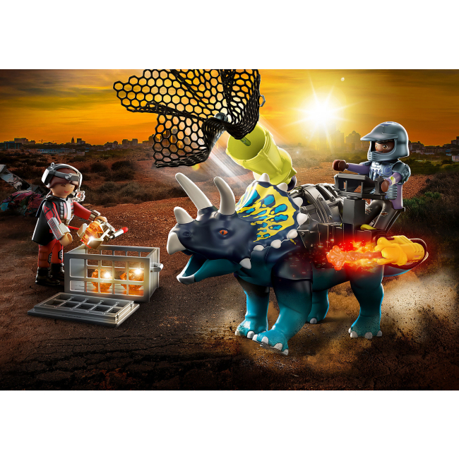 Конструктори з унікальними деталями - Конструктор Playmobil Dino rise Трицератопс: Битва Легендарних каменів (70627)#4
