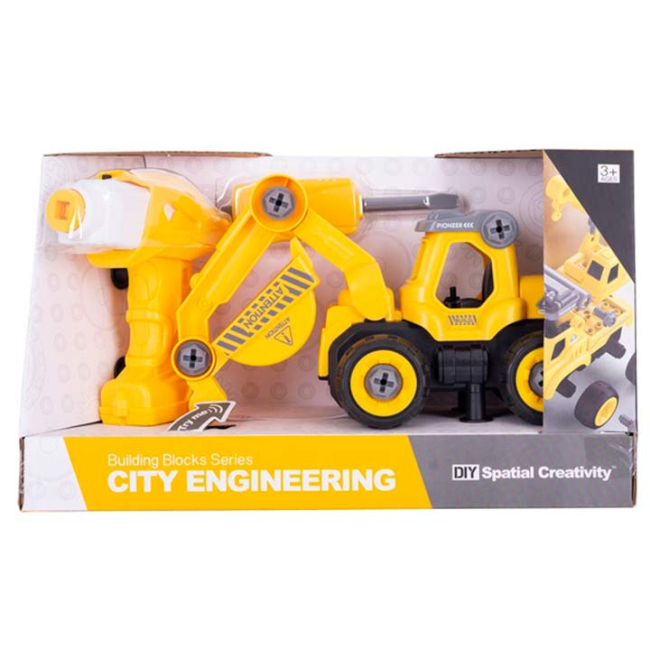 Конструктори з унікальними деталями - Конструктор DIY Spatial Creativity Екскаватор (CJ-1365027)#2