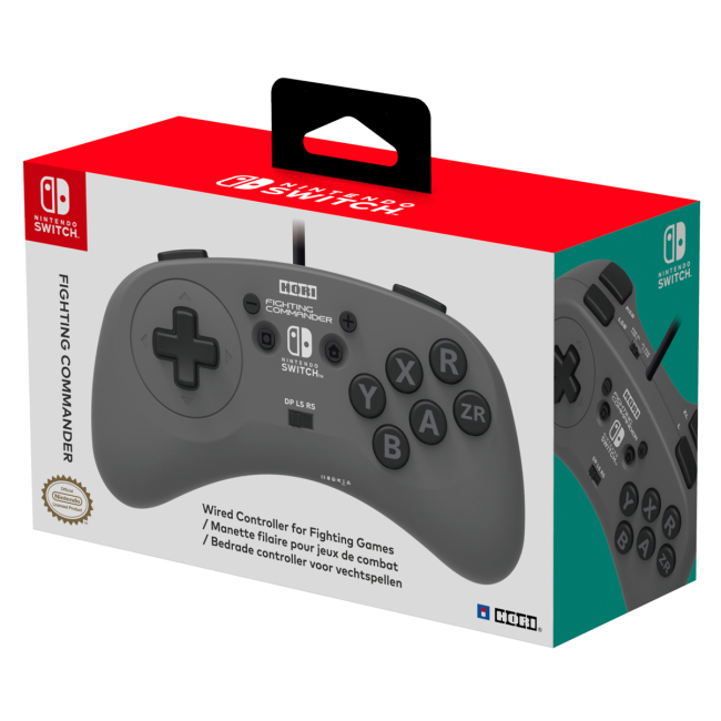 Геймпады - Геймпад HORI Fighting commander серый (NSW-244U)#5