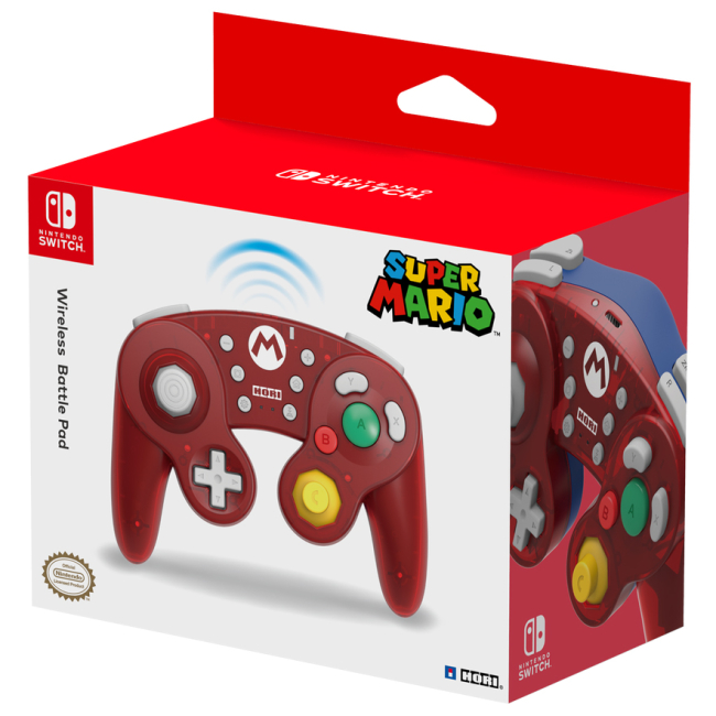 Геймпади - Геймпад HORI Wireless battle pad Mario (NSW-273U)#4