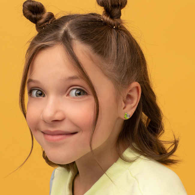 Ювелирные украшения - Серьги UmaUmi Magic Seven WOP улитка зеленый(2210000005617)#2