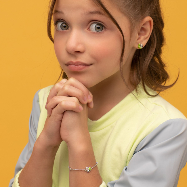 Ювелірні прикраси - Браслет на ланцюжку UmaUmi Magic Seven WOP равлик зелений  (2210000005686)#4