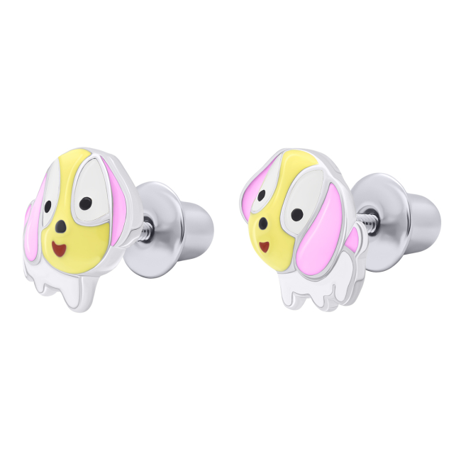 Сережки UmaUmi Pets Щенятко рожеві (2210000006072)#2