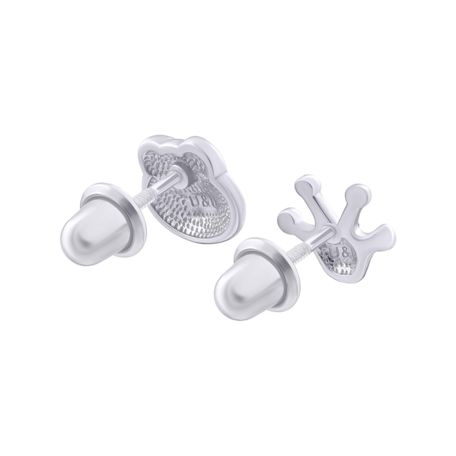 Ювелірні прикраси - Сережки UmaUmi Zoo Жабка з лапкою (0010000015775) (0010000015768)#2