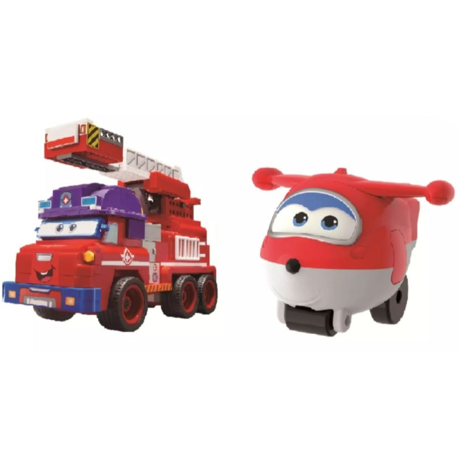 Конструкторы с уникальными деталями - Конструктор Super Wings Small Blocks Buildable Vehicle Set Sparky (EU385011)#3