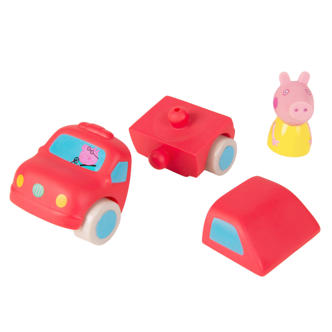 Іграшки для ванни - Іграшка-конструктор для ванни Peppa Pig Пеппа та машинка (122256)#2