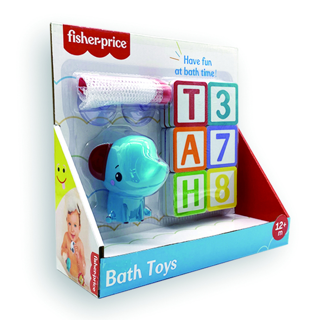 Игрушки для ванны - Игрушка для ванны Fisher-Price Слоненок с набором букв и цифр (GMBT004C)#3