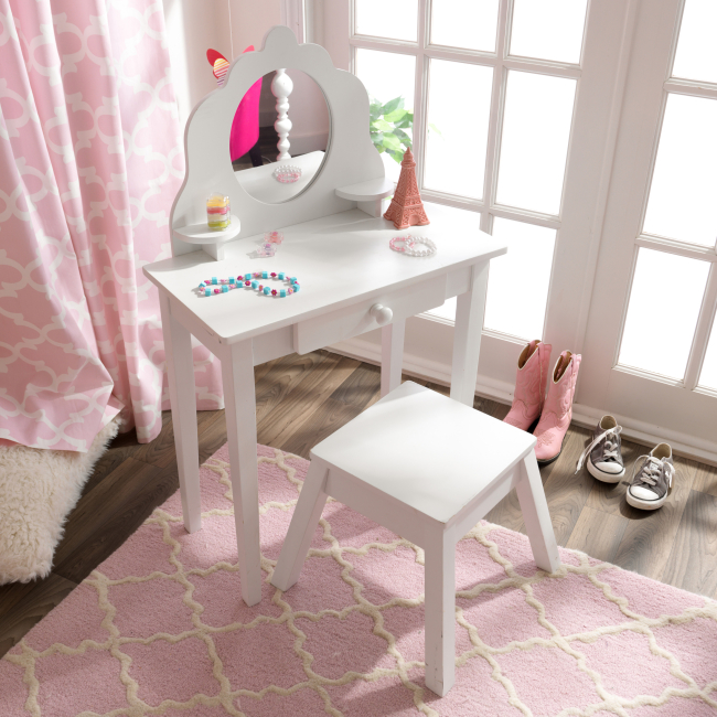 Наборы профессий - Туалетный столик KidKraft Medium vanity and stool (13009)#2