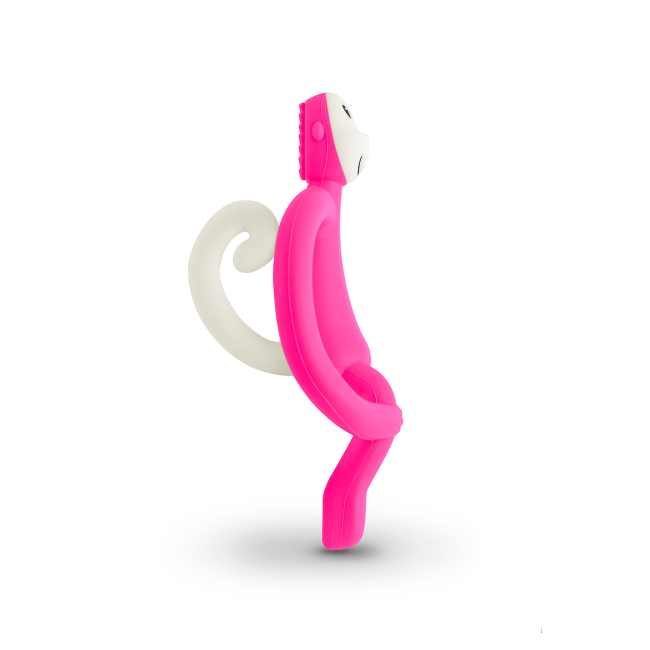 Погремушки, прорезыватели - Прорезыватель Matchistick Monkey Обезьянка розовый (MM-T-003)#2