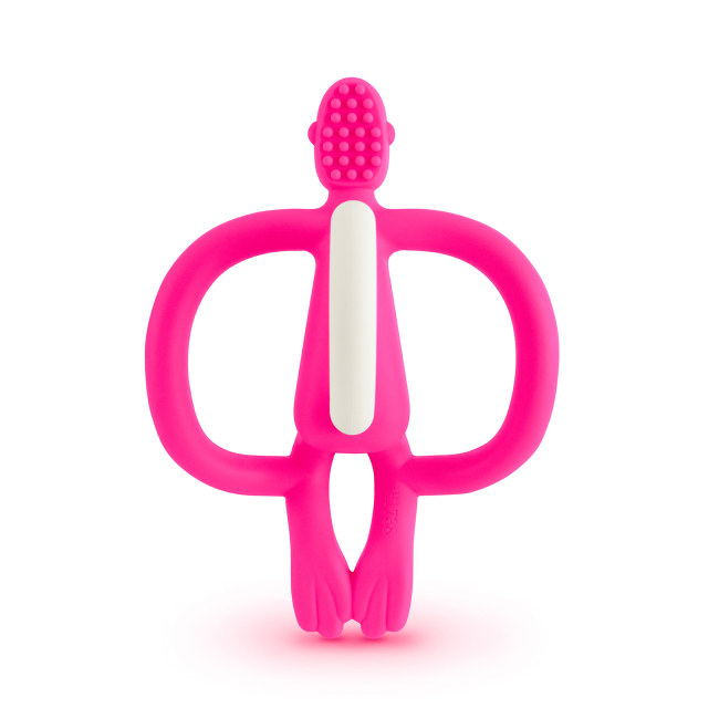 Погремушки, прорезыватели - Прорезыватель Matchistick Monkey Обезьянка розовый (MM-T-003)#3