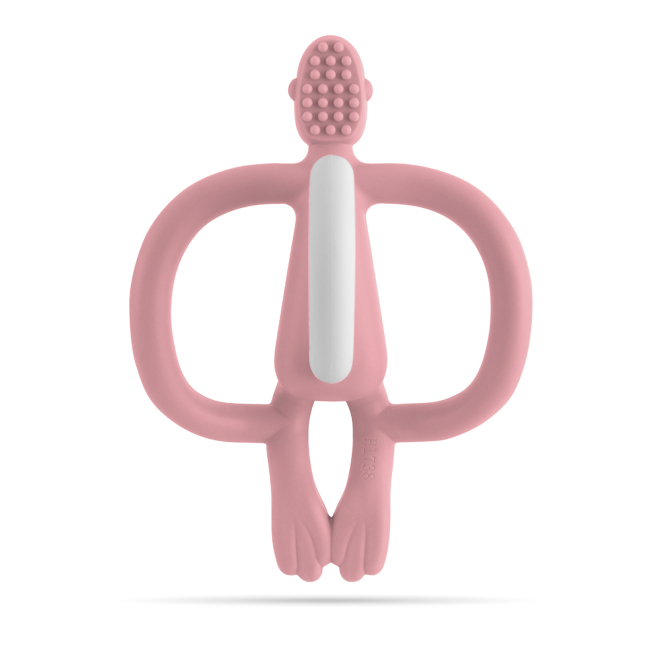 Погремушки, прорезыватели - Прорезыватель Matchistick Monkey Обезьянка пудровый (MM-T-010)#3