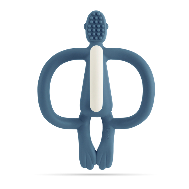 Погремушки, прорезыватели - Прорезыватель Matchistick Monkey Обезьянка темно-синий (MM-T-011)#3