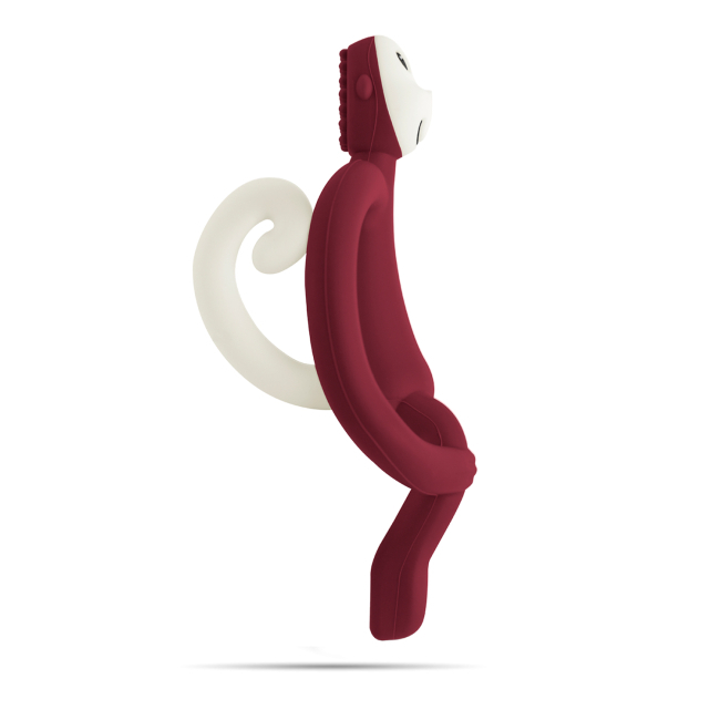 Погремушки, прорезыватели - Прорезыватель Matchistick Monkey Обезьянка бардовый (MM-T-012)#2