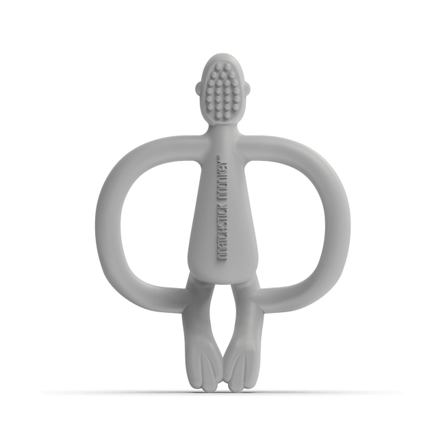 Погремушки, прорезыватели - Прорезыватель Matchistick Monkey Обезьянка светло-серый (MM-ONT-015)#3