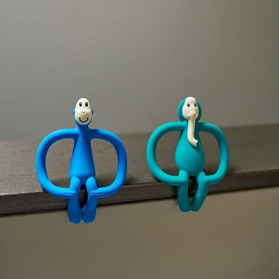 Погремушки, прорезыватели - Прорезыватель Matchistick Monkey Обезьянка синий (MM-ONT-017)#3