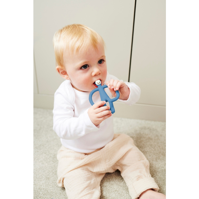 Погремушки, прорезыватели - Прорезыватель Matchistick Monkey Обезьянка синий (MM-ONT-017)#4