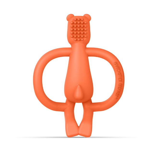 Брязкальця, прорізувачі - Прорізувач Matchistick Monkey Ведмідь помаранчевий (MM-B-001)#3