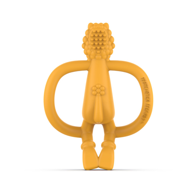 Брязкальця, прорізувачі - Прорізувач Matchistick Monkey Лев жовтий (MM-L-001)#3