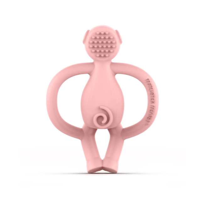 Брязкальця, прорізувачі - Прорізувач Matchistick Monkey Свинка сисвітло-рожевий (MM-PG-001)#3