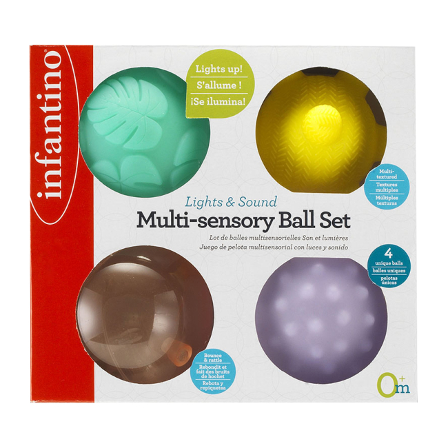 Розвивальні іграшки - Ігровий набір Infantino М'ячики мульти-сенсорні (315023)#3