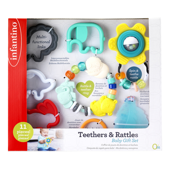 Брязкальця, прорізувачі - Ігровий набір Infantino Прорізувачі та брязкальця (315127)#2